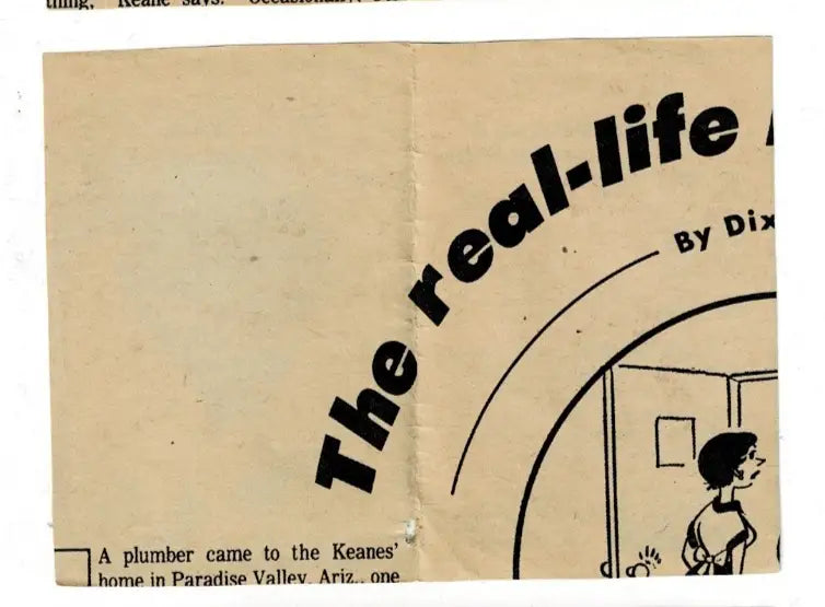 Folded paper with cartoon and text on 1979 Topps Robert Brazile Houston Chronicle football card