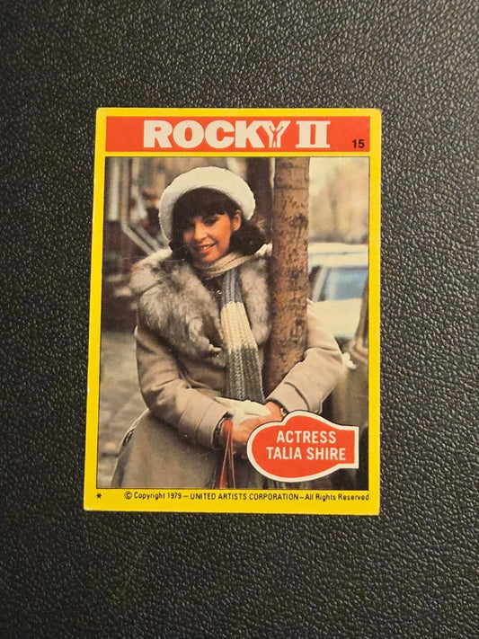1979 Topps Rocky II #15 Actress Talia Shire - Non-Sports Card Single