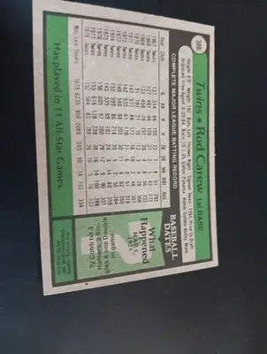 1979 Topps - Rod Carew #300. Twins. NRMT+ - Baseball Card Single