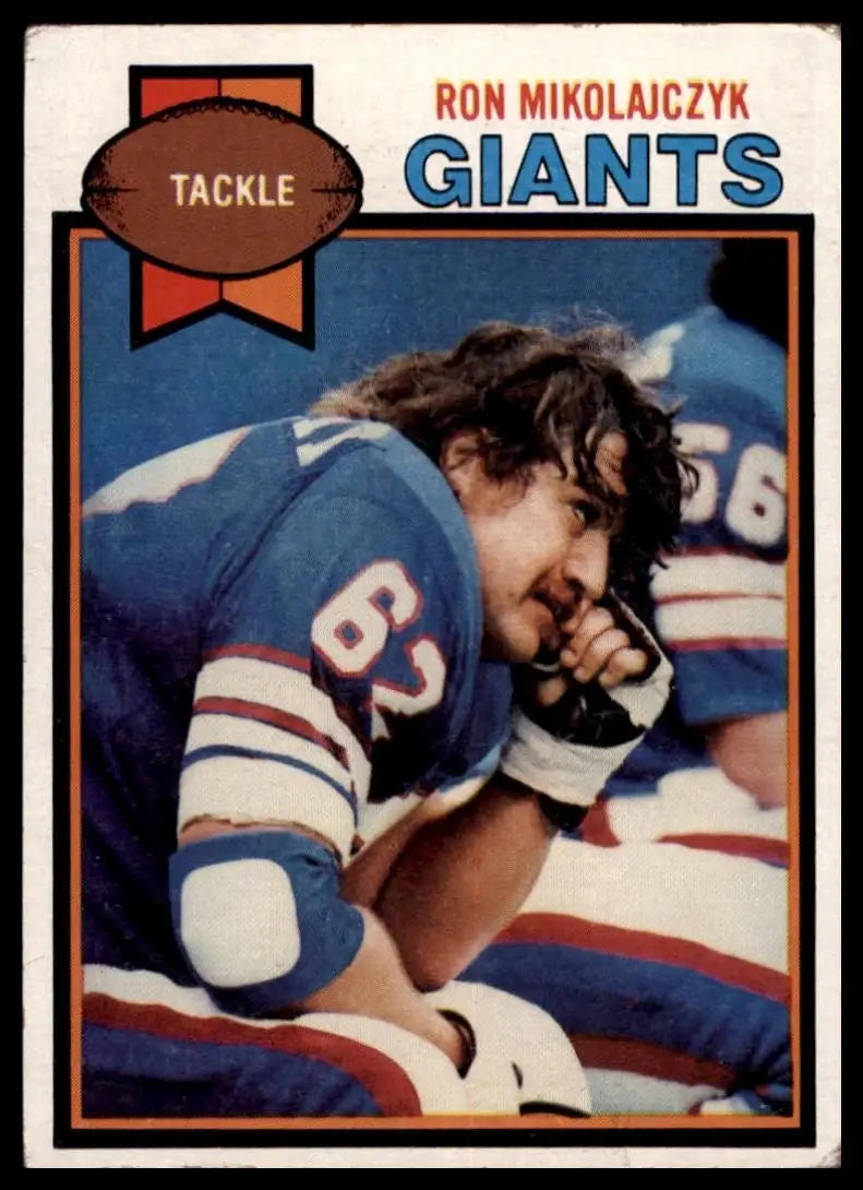 1979 Topps Ron Mikolajczyk #452 Rookie New York Giants Football Card NFL Sports
