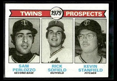 1979 Topps Sam Perlozzo / Rick Sofield / Kevin Stanfield #709 Minnesota Twins