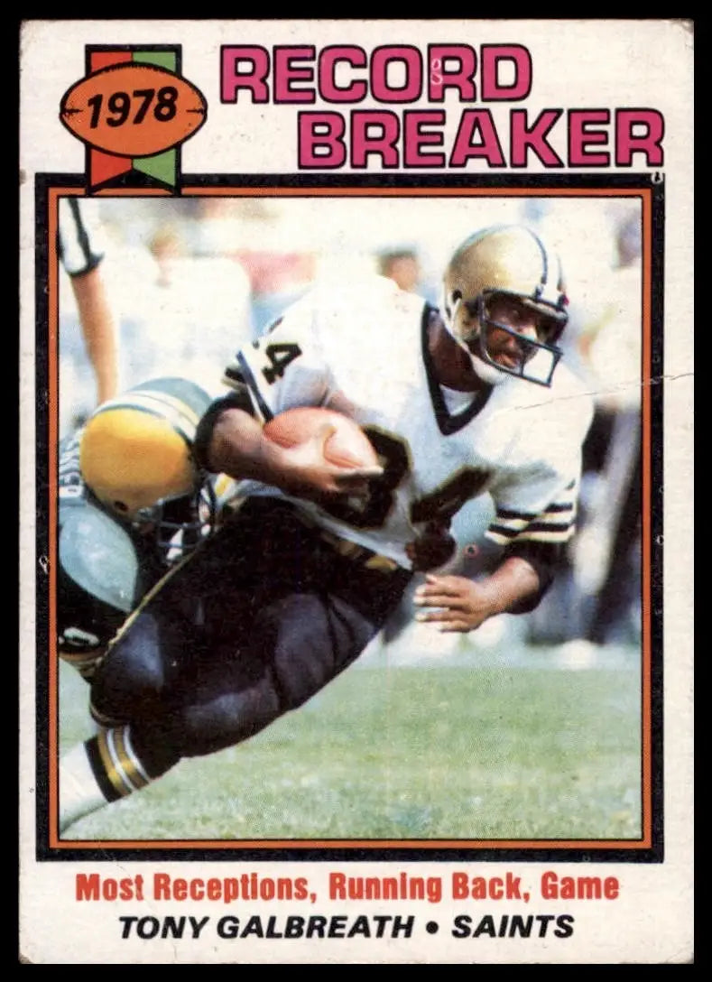 1979 Topps Tony Galbreath #332 New Orleans Saints Football Card NFL Sports - Football Card Single