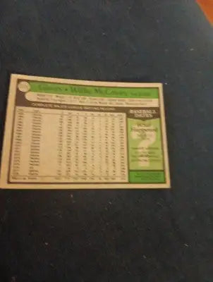 1979 Topps - Willie McCovey #215. SF Giants. EX+ - Baseball Card Single