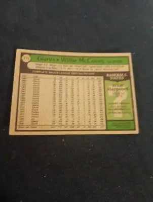 1979 Topps - Willie McCovey #215. SF Giants. EX+ - Baseball Card Single