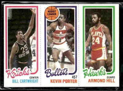 1980-81 Topps #25 / 166 / 244 Bill Cartwright / Kevin Porter / Armond Hill - Basketball Card Single