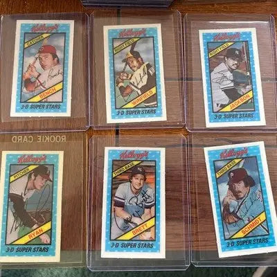 1980 Baseball Kellogg’s 3-D Super Stars Complete Set 60 Beautiful! Jackson Ryan - Baseball Card Set