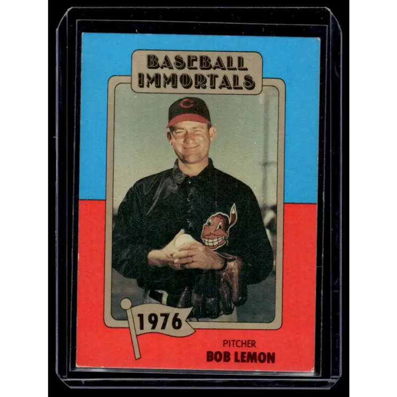 1980 SSPC HOF #155 Bob Lemon Cleveland Indians NM-MT Baseball Card - Baseball Card Single