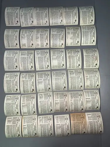 1980 Stop N Go 3-D NFL Football Stars Incomplete Partial Card Set 36/48 - Other