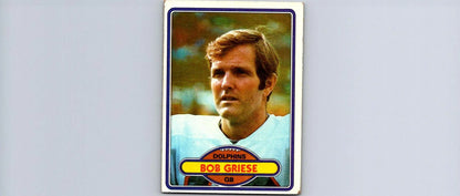 Bob Griese football card from the 1980 Topps #35 trading cards collection