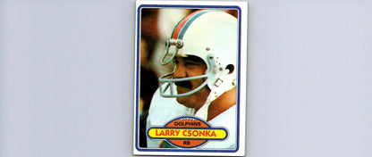 Larry Csonka 1980 Topps #485 trading card featuring the legendary football player