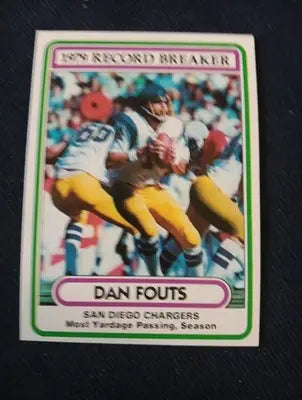 1980 Topps - ’79 Record Breaker Dan Fouts #3. Chargers. NRMT+ - Football Card Single