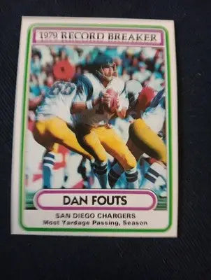 1980 Topps - ’79 Record Breaker Dan Fouts #3. Chargers. NRMT+ - Football Card Single