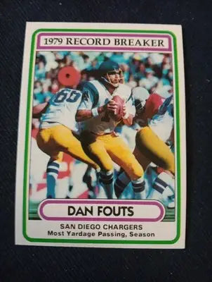 1980 Topps - ’79 Record Breaker Dan Fouts #3. Chargers. NRMT+ - Football Card Single