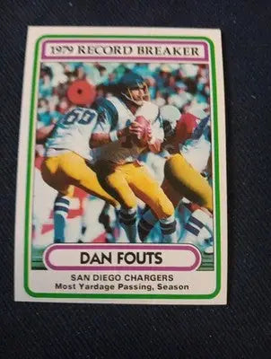 1980 Topps - ’79 Record Breaker Dan Fouts #3. Chargers. NRMT+ - Football Card Single