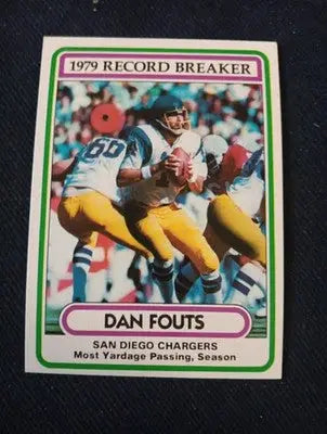 1980 Topps - ’79 Record Breaker Dan Fouts #3. Chargers. NRMT+ - Football Card Single
