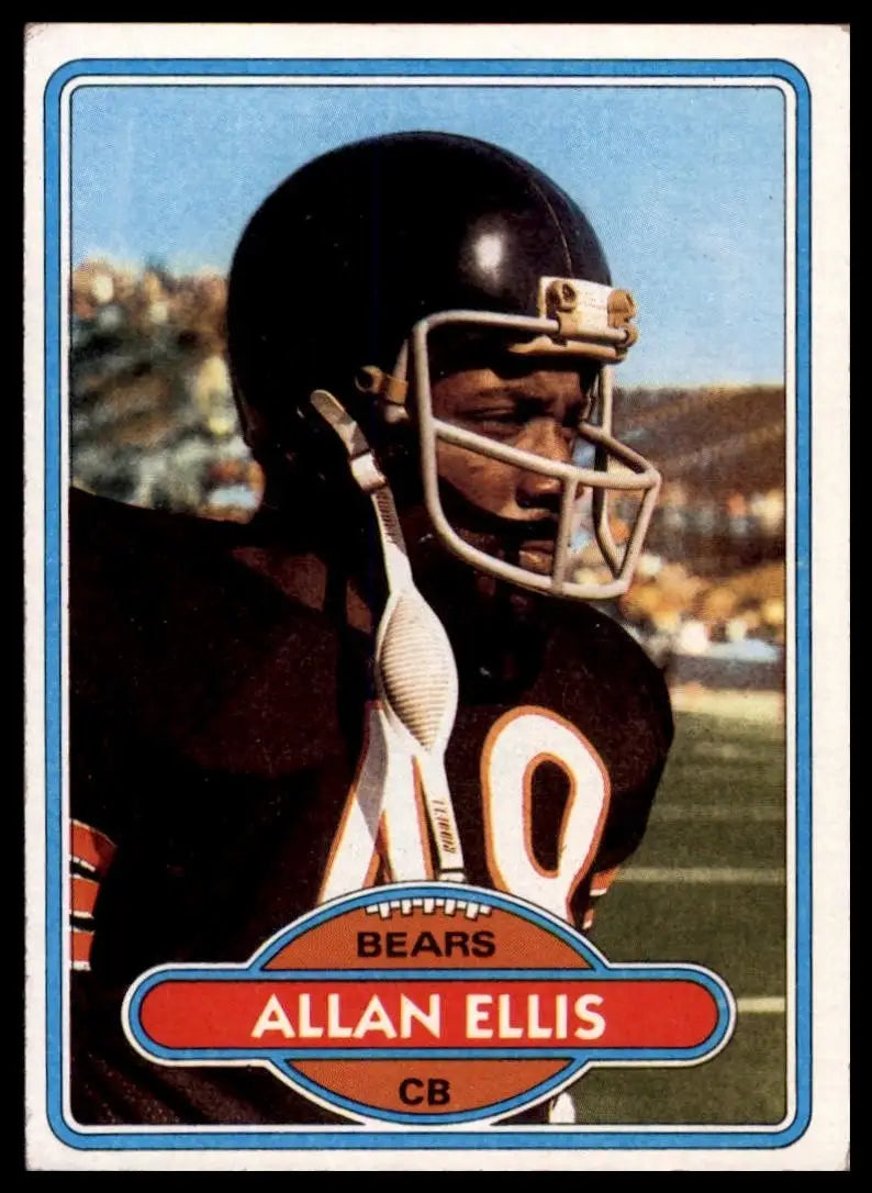 1980 Topps Allan Ellis #63 Chicago Bears Football Card NFL Sports - Football Card Single