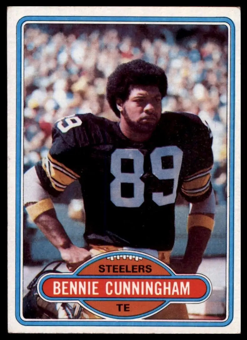1980 Topps Bennie Cunningham #528 PIttsburgh Steelers Football Card NFL Sports