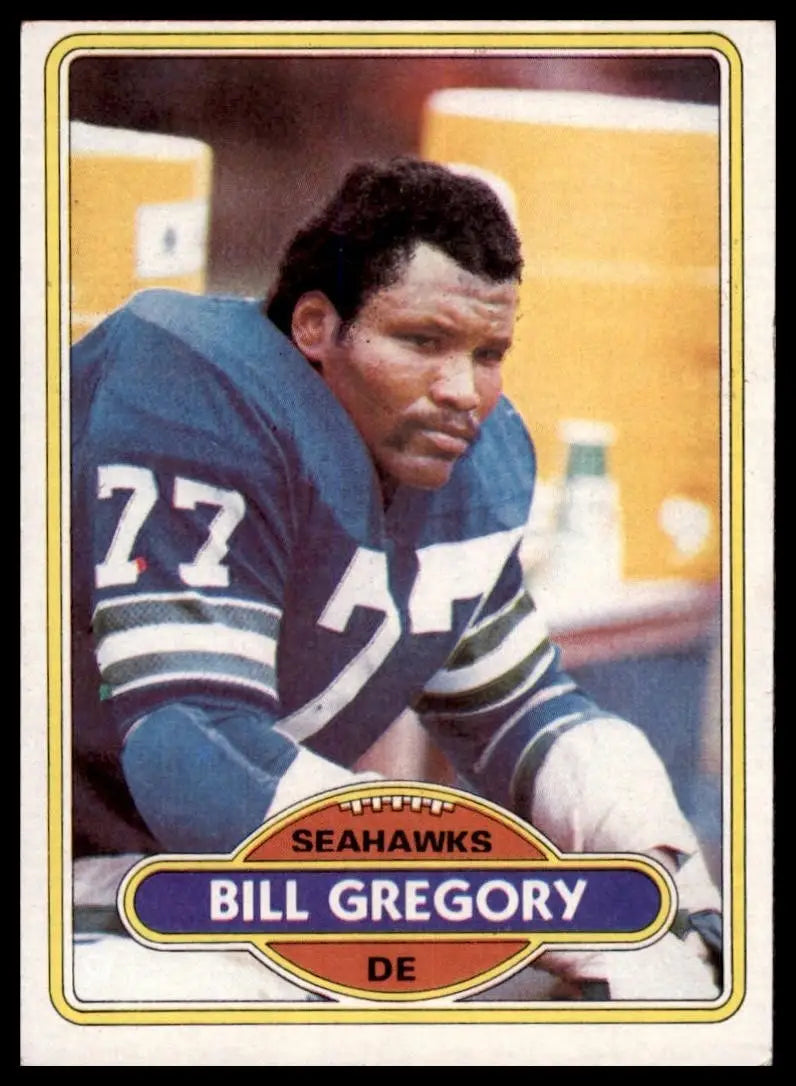 1980 Topps Bill Gregory #292 Seattle Seahawks Football Card NFL Sports - Football Card Single
