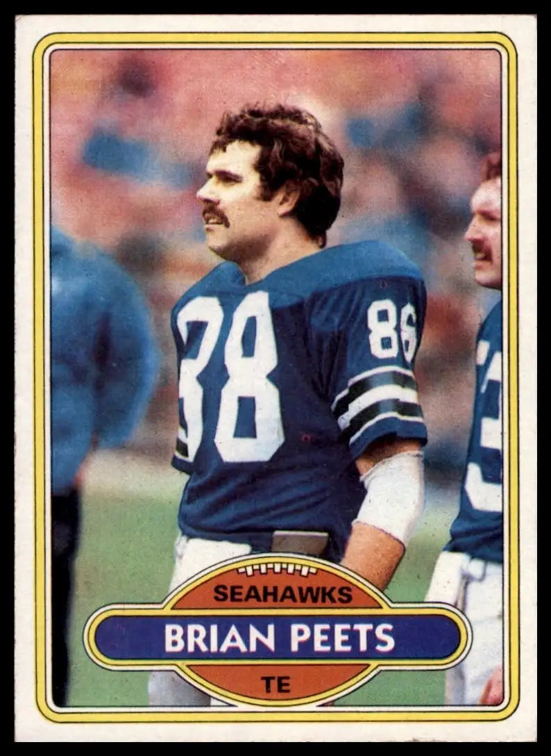 1980 Topps Brian Peets #469 Seattle Seahawks Football Card NFL Sports - Football Card Single