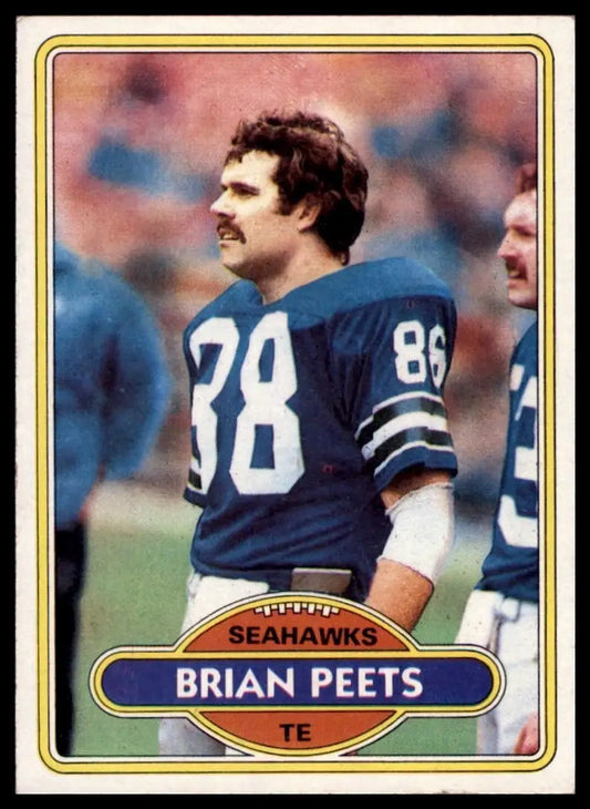 1980 Topps Brian Peets #469 Seattle Seahawks Football Card NFL Sports - Football Card Single
