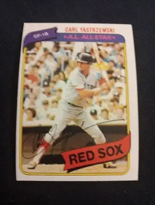 1980 Topps - Carl Yastrzemski #720. Red Sox. EX-NRMT - Baseball Card Single