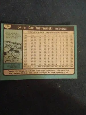 1980 Topps - Carl Yastrzemski #720. Red Sox. EX-NRMT - Baseball Card Single