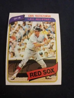 1980 Topps - Carl Yastrzemski #720. Red Sox. EX-NRMT - Baseball Card Single