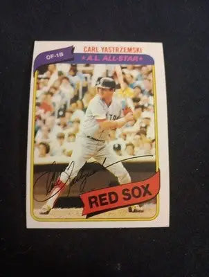 1980 Topps - Carl Yastrzemski #720. Red Sox. EX-NRMT - Baseball Card Single