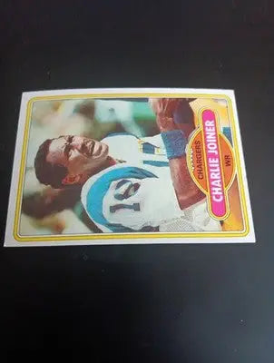 1980 Topps - Charlie Joiner #28. SD Chargers. EX - EX+ - Football Card Single