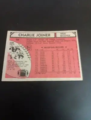 1980 Topps - Charlie Joiner #28. SD Chargers. EX - EX+ - Football Card Single