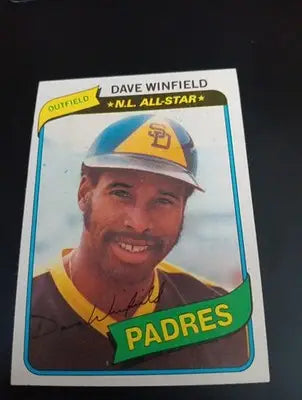 1980 Topps - Dave Winfield #230. Padres. NRMT+ - Baseball Card Single