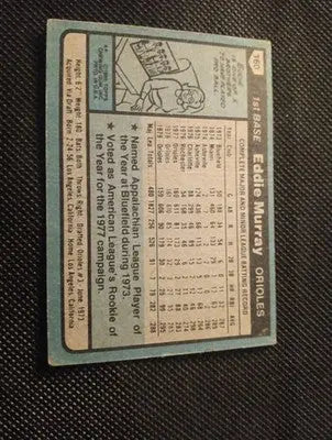 1980 Topps - Eddie Murray #160. Baltimore Orioles. VG+ - EX - Baseball Card Single