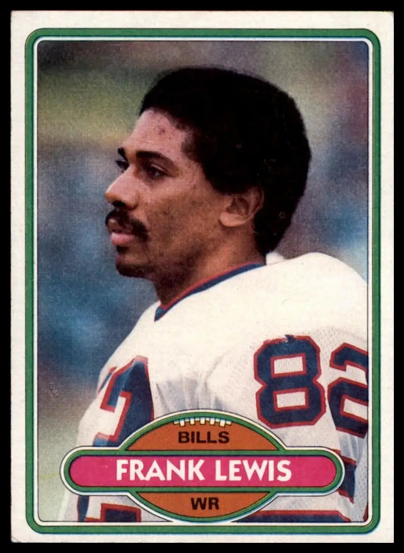 1980 Topps Frank Lewis #293 Buffalo Bills Football Card NFL Sports