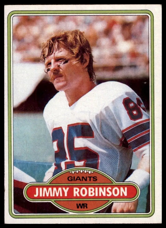 1980 Topps Jim Robinson #74 New York Giants Football Card NFL Sports - Football Card Single