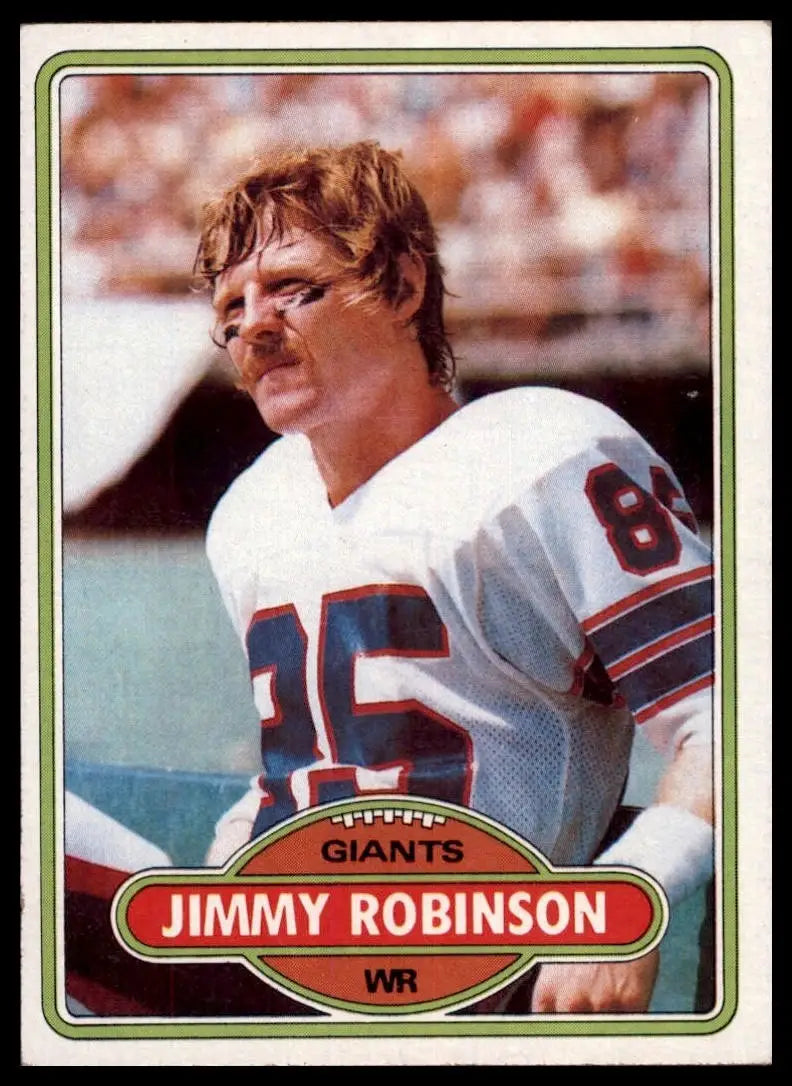 1980 Topps Jim Robinson #74 New York Giants Football Card NFL Sports