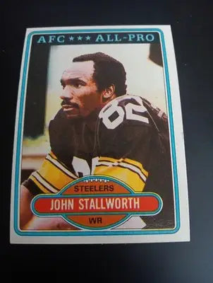 1980 Topps - John Stallworth #130. Pittsburgh Steelers. EX-NRMT - Football Card Single