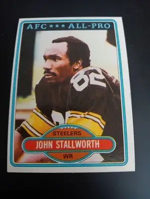 1980 Topps - John Stallworth #130. Pittsburgh Steelers. EX-NRMT - Football Card Single