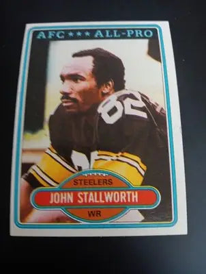 1980 Topps - John Stallworth #130. Pittsburgh Steelers. EX-NRMT - Football Card Single