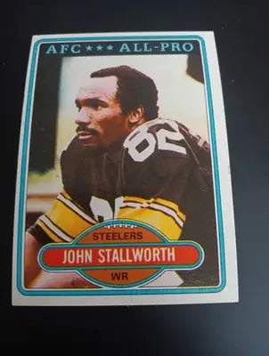 1980 Topps - John Stallworth #130. Pittsburgh Steelers. EX-NRMT - Football Card Single