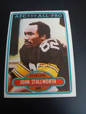 1980 Topps - John Stallworth #130. Pittsburgh Steelers. EX-NRMT - Football Card Single