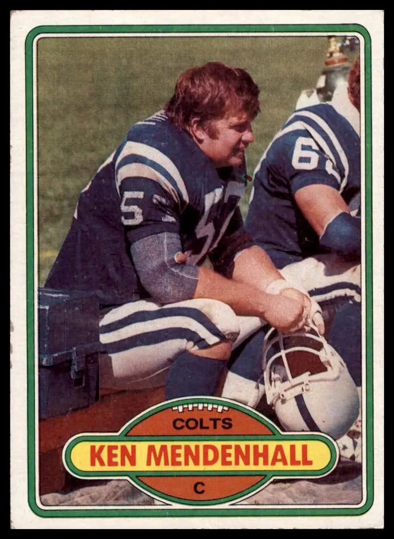 1980 Topps Ken Mendenhall #67 Indianapolis Colts Football Card NFL Sports
