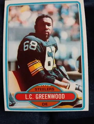1980 Topps - L.C. Greenwood #375. Pittsburgh Steelers. EX-NRMT - Football Card Single