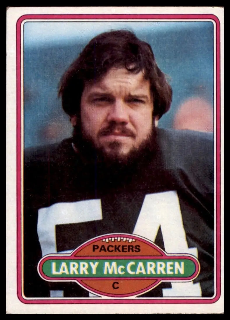 1980 Topps Larry McCarren #183 Green Bay Packers Football Card NFL Sports - Football Card Single