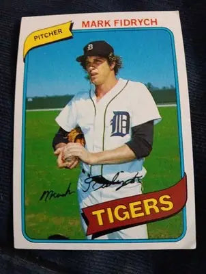 1980 Topps - Mark Fidrych #445. Detroit Tigers. EX+ - Baseball Card Single