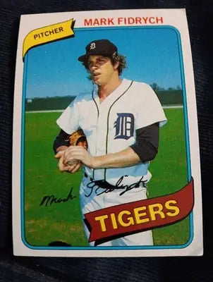 1980 Topps - Mark Fidrych #445. Detroit Tigers. EX+ - Baseball Card Single