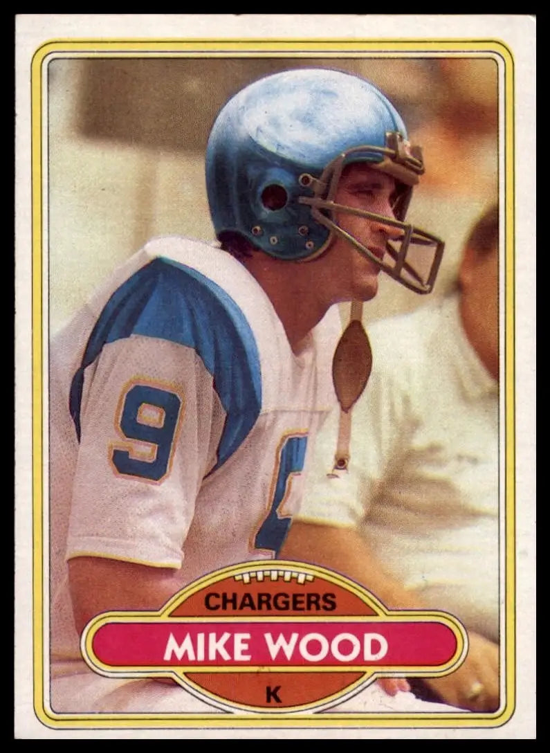 1980 Topps Mike Wood #48 San Diego Chargers Football Card NFL Sports