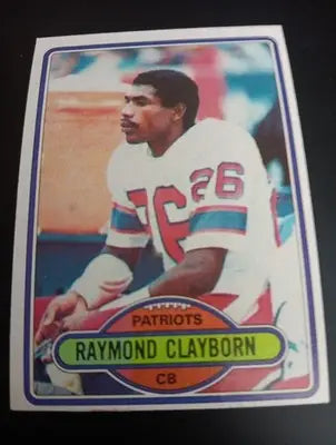 1980 Topps - Raymond Clayborn #248. NE Patriots. EX-NRMT - Football Card Single