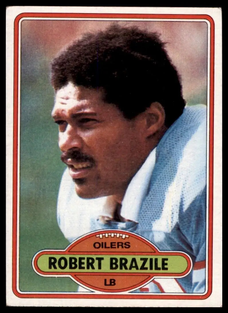 1980 Topps Robert Brazile #79 Houston Oilers Football Card NFL Sports - Football Card Single