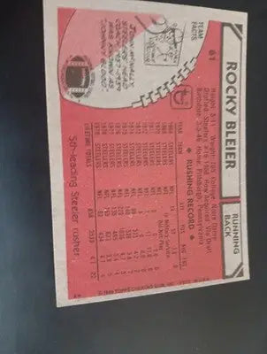 1980 Topps - Rocky Bleier #61. Pittsburgh Steelers. EX-NRMT - Football Card Single