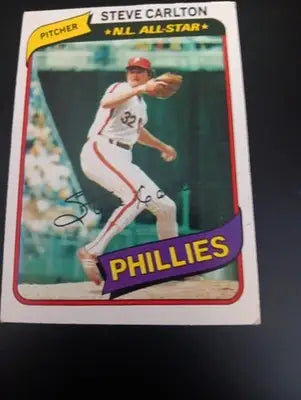 1980 Topps - Steve Carlton #210. Philadelphia Phillies. EX - Baseball Card Single